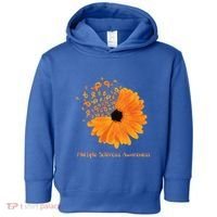 Multiple Sclerosis Awareness Ribbon Flower Ms Hope Fighter Cool Gift Toddler Hoodie thumb 0