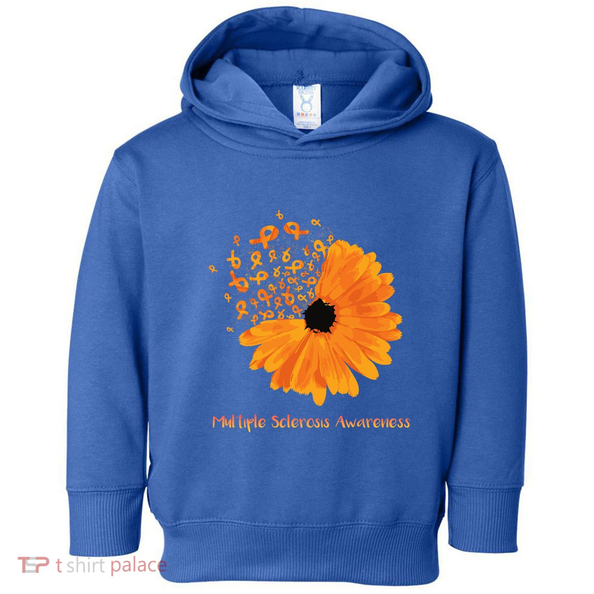 Multiple Sclerosis Awareness Ribbon Flower Ms Hope Fighter Cool Gift Toddler Hoodie