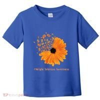 Multiple Sclerosis Awareness Ribbon Flower Ms Hope Fighter Cool Gift Toddler T-Shirt thumb 0
