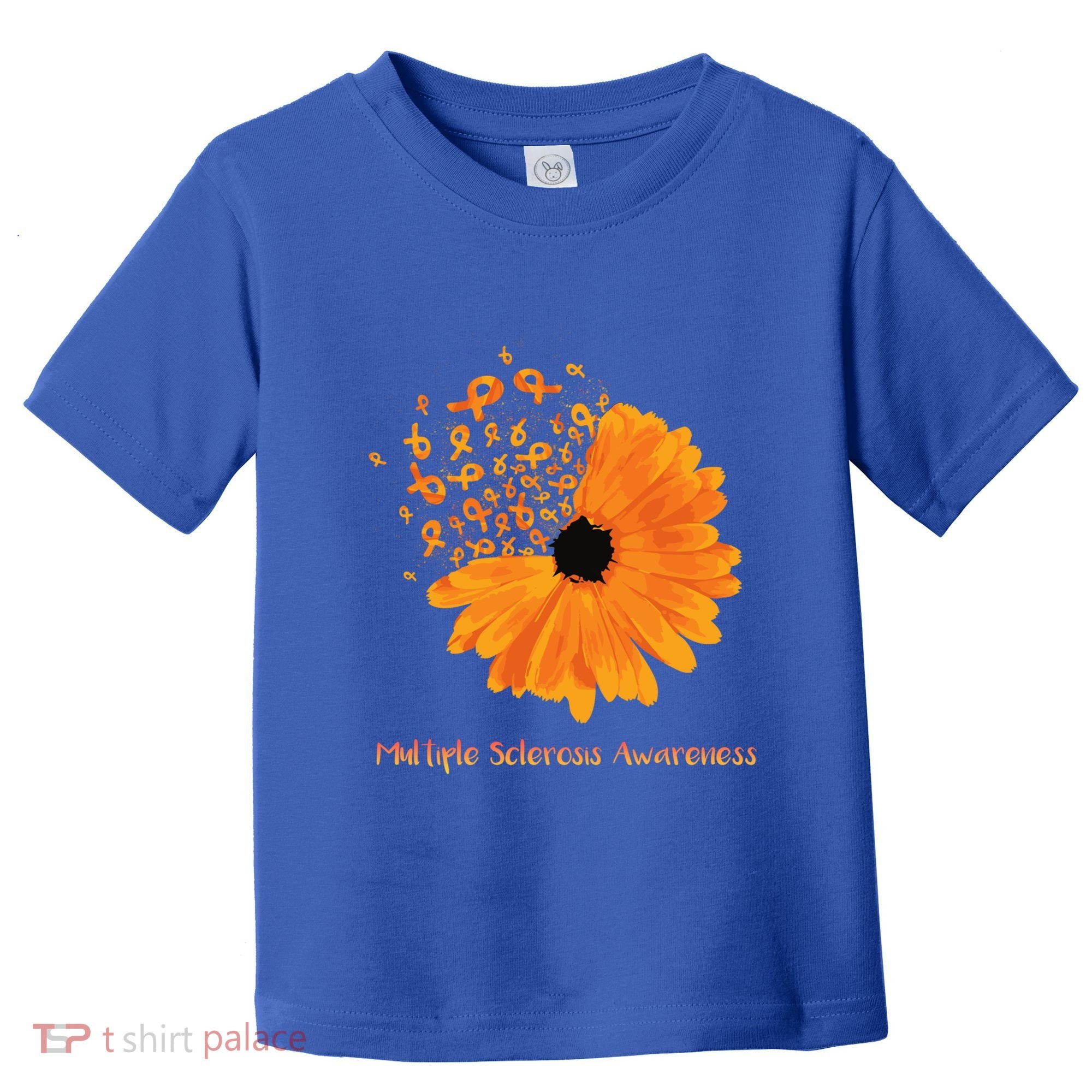 Multiple Sclerosis Awareness Ribbon Flower Ms Hope Fighter Cool Gift Toddler T-Shirt