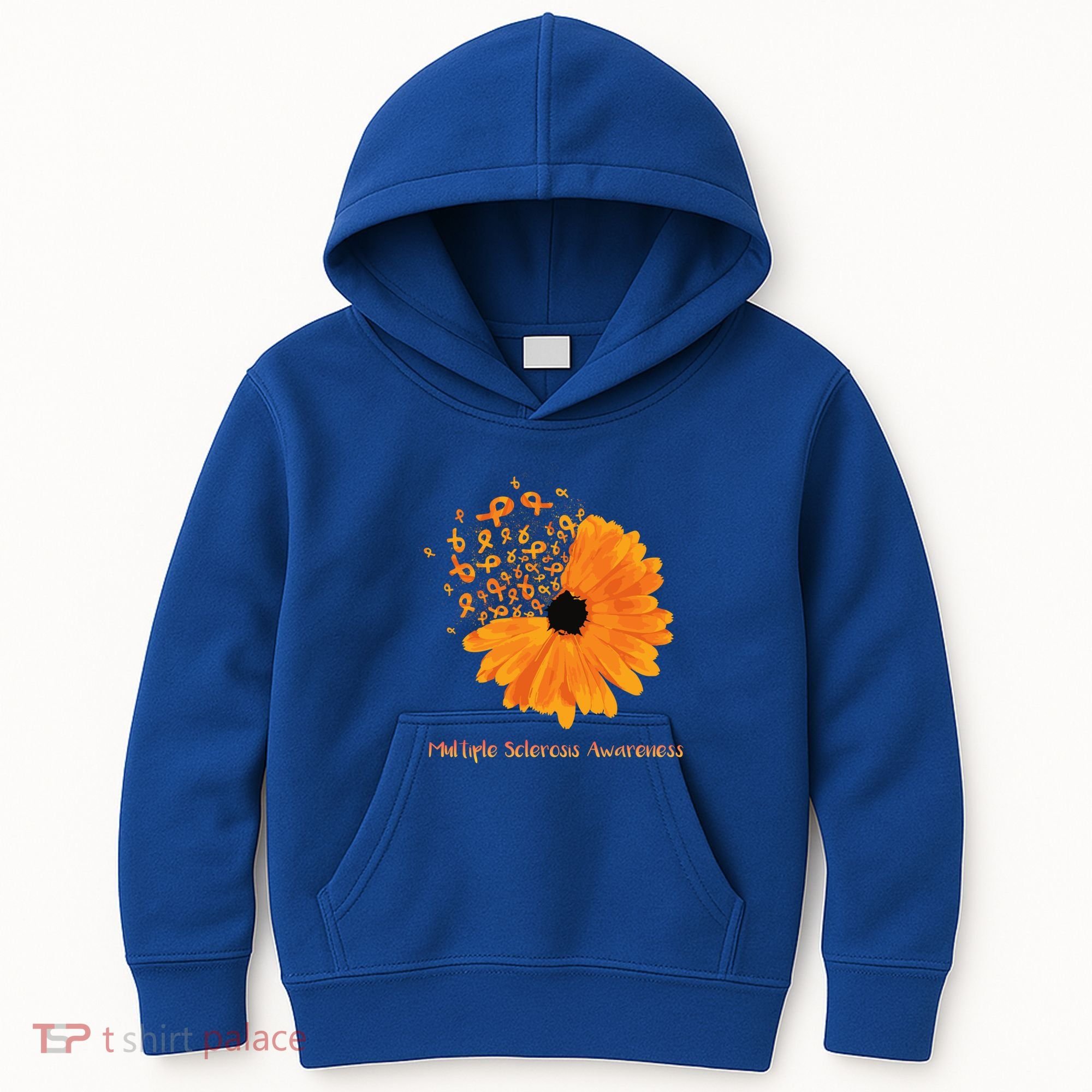 Multiple Sclerosis Awareness Ribbon Flower Ms Hope Fighter Cool Gift Kids Hoodie