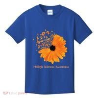 Multiple Sclerosis Awareness Ribbon Flower Ms Hope Fighter Cool Gift Kids T-Shirt thumb 0