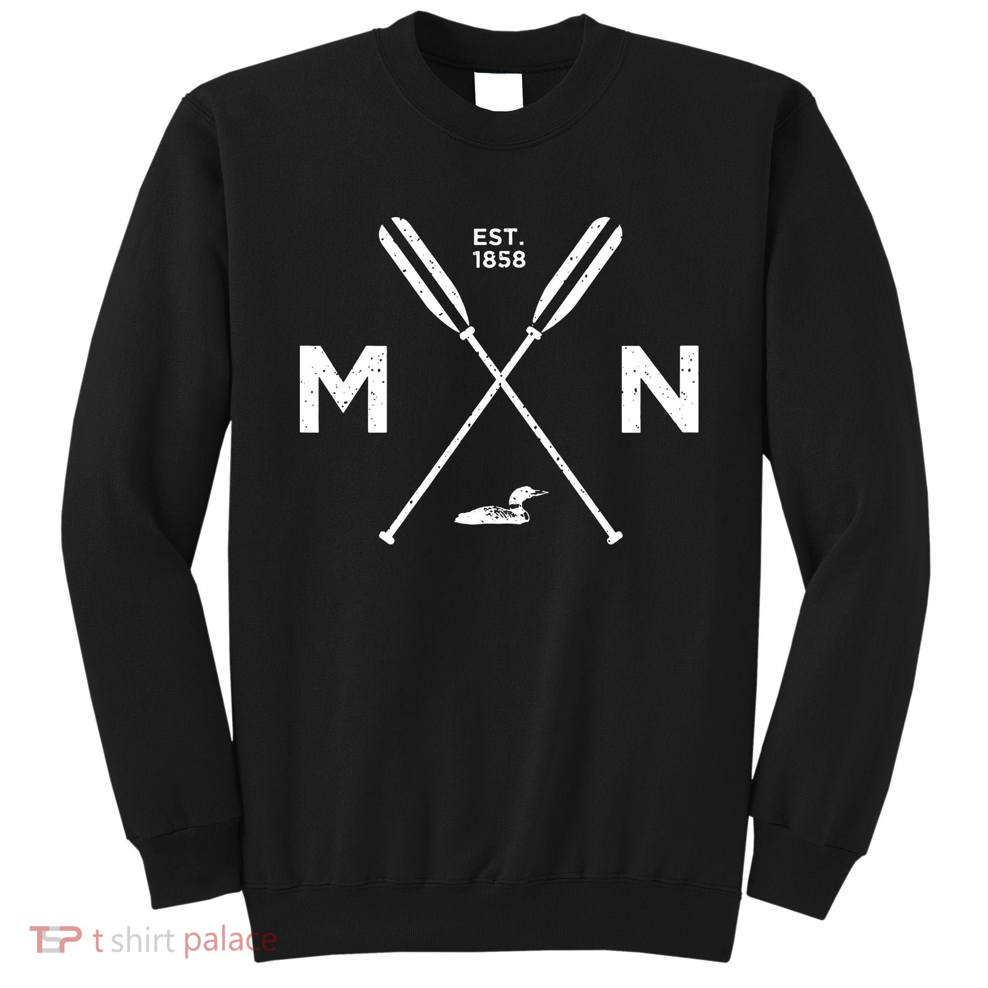 Minnesota State Awesome Mn Nice Adventure 1858 Loon Sweatshirt