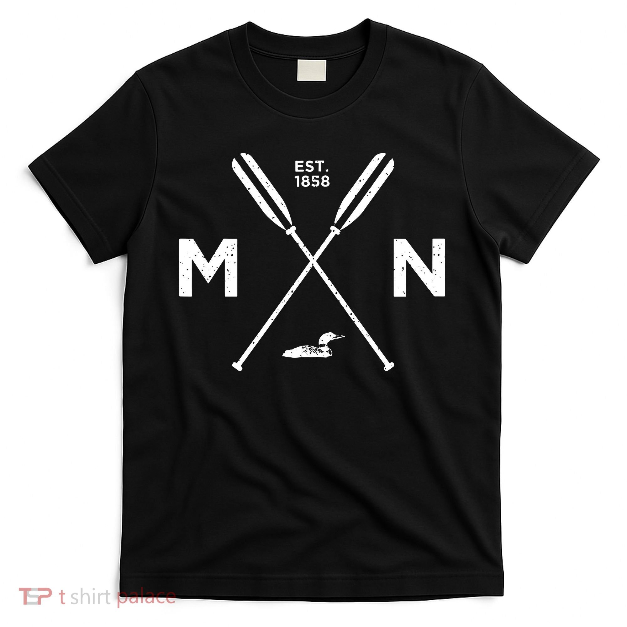 Minnesota State Awesome Mn Nice Adventure 1858 Loon T-Shirt