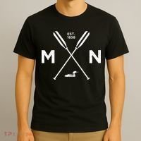 Minnesota State Awesome Mn Nice Adventure 1858 Loon T-Shirt thumb 3