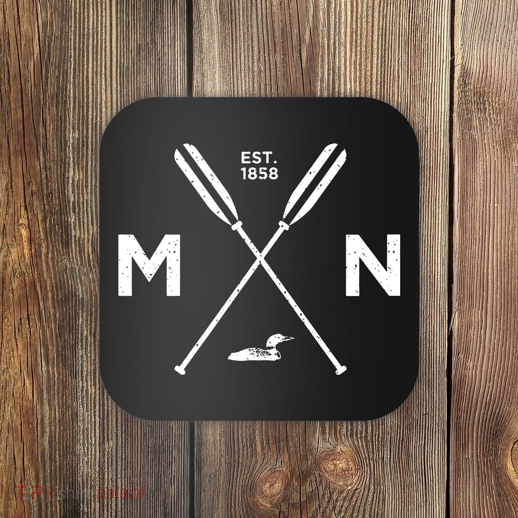 Minnesota State Awesome Mn Nice Adventure 1858 Loon Coaster