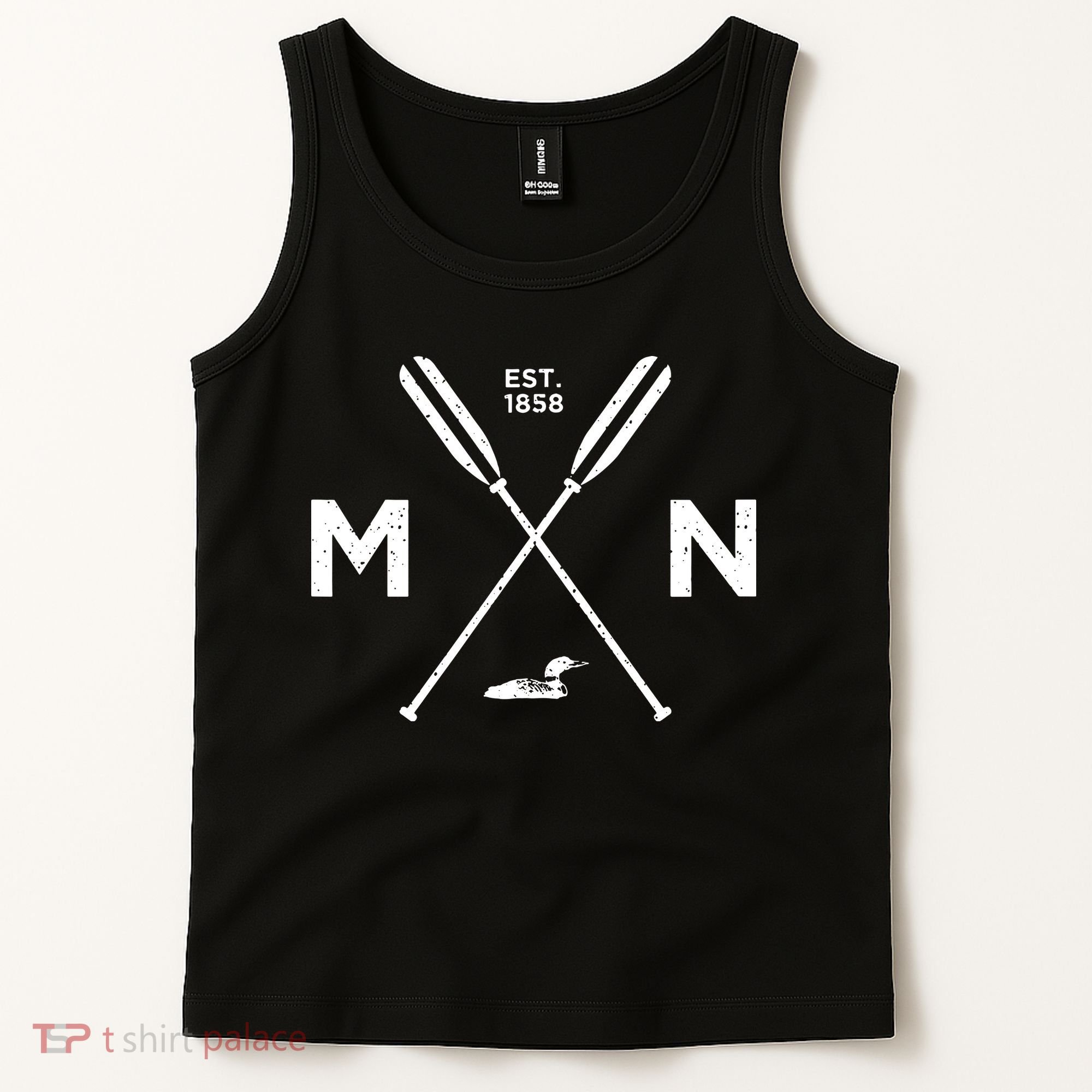 Minnesota State Awesome Mn Nice Adventure 1858 Loon Tank Top