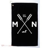 Minnesota State Awesome Mn Nice Adventure 1858 Loon Golf Towel thumb 0