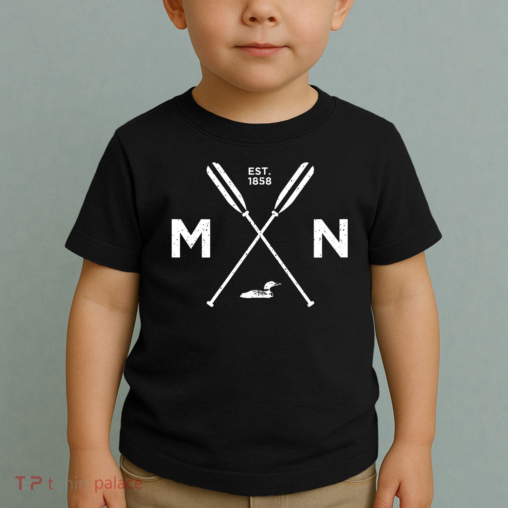 Minnesota State Awesome Mn Nice Adventure 1858 Loon Toddler T-Shirt