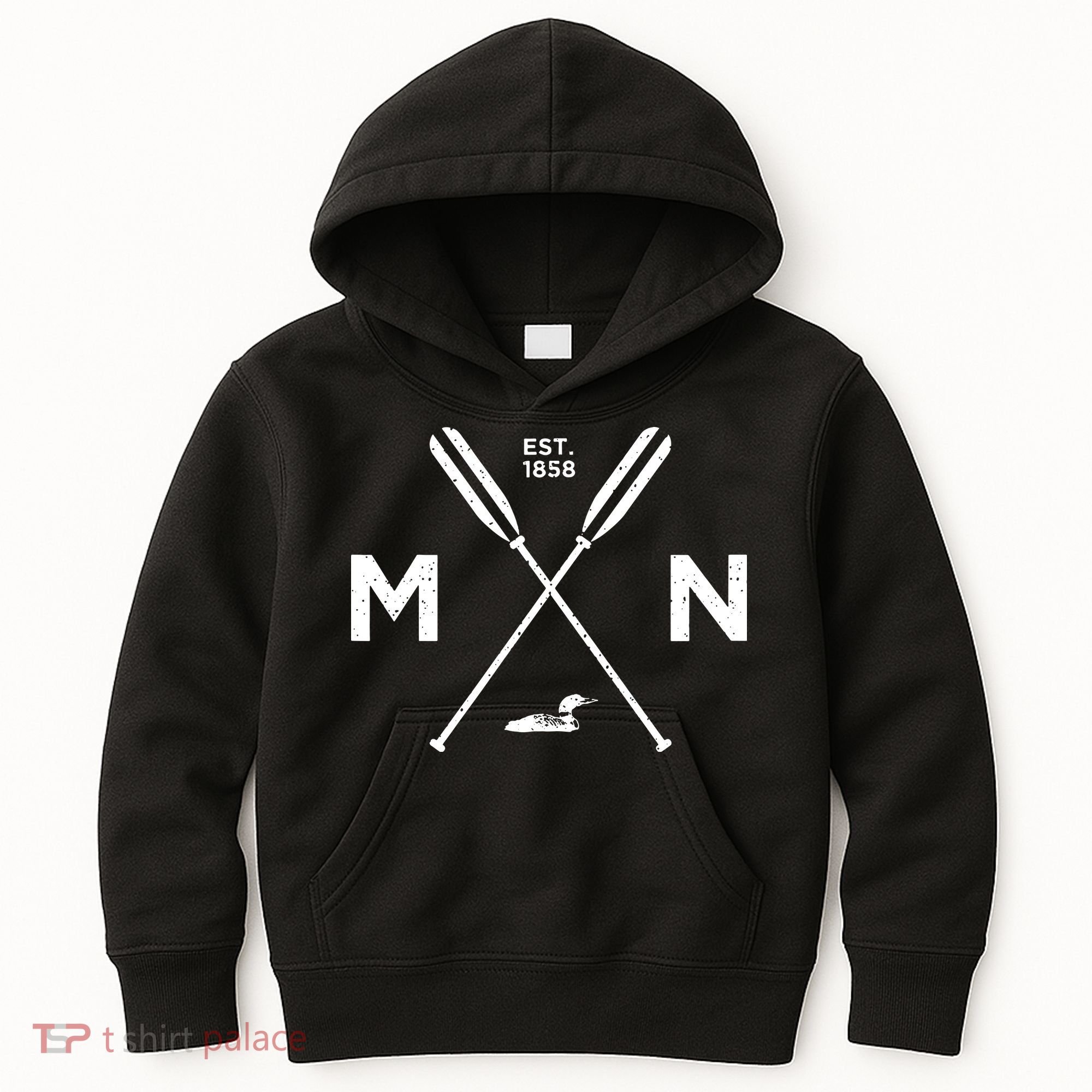 Minnesota State Awesome Mn Nice Adventure 1858 Loon Kids Hoodie