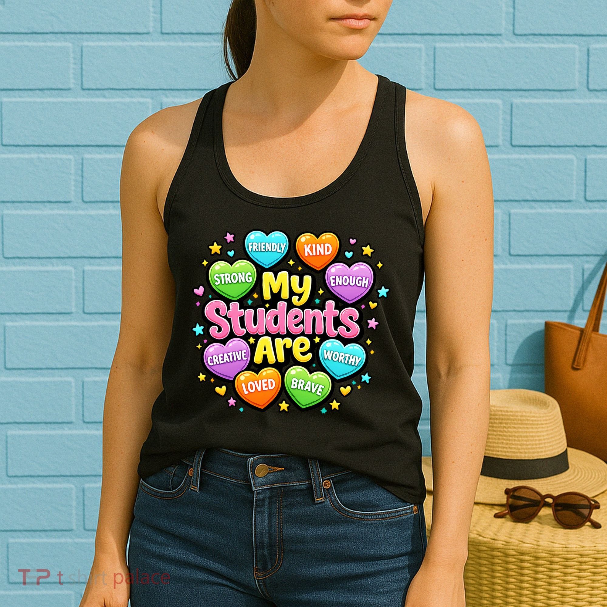 My Students Are Kind Strong Brave Women's Tank Top
