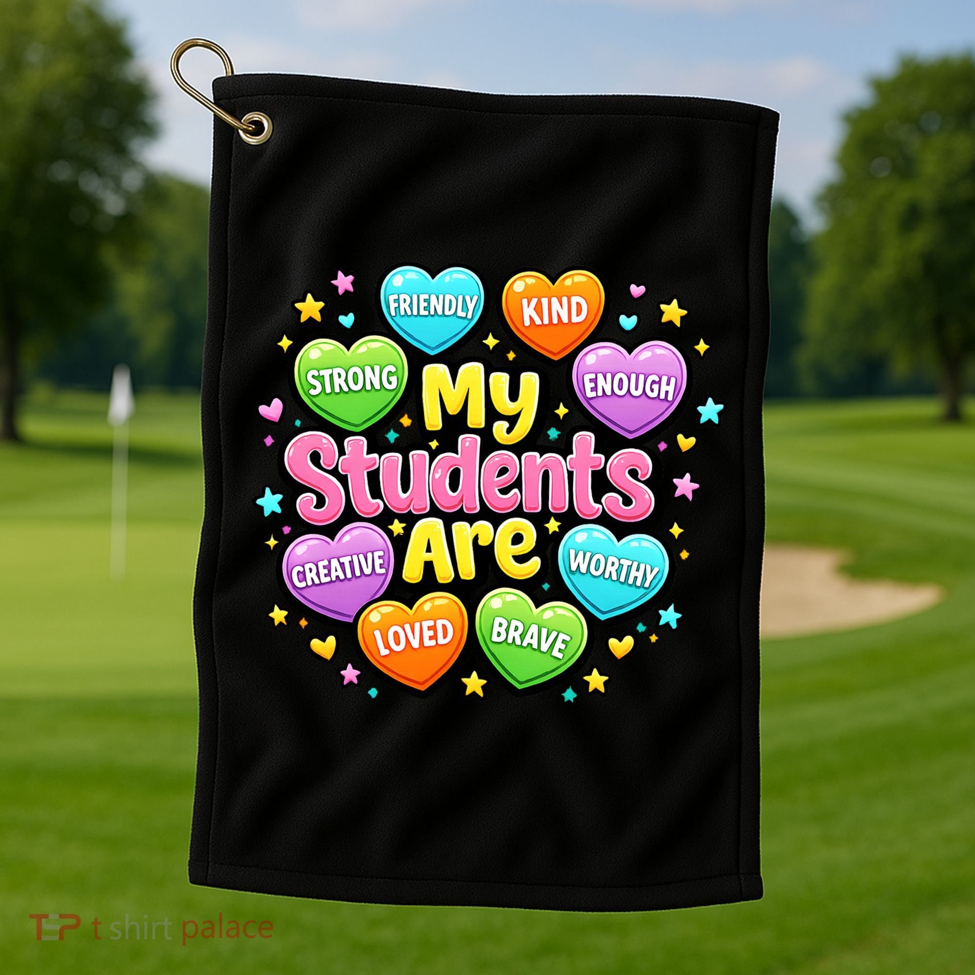 My Students Are Kind Strong Brave Golf Towel