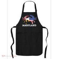 Maryland State American Usa Flag Blue Crab Apron thumb 0