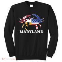 Maryland State American Usa Flag Blue Crab Sweatshirt thumb 0