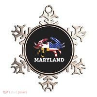 Maryland State American Usa Flag Blue Crab Ornament thumb 0