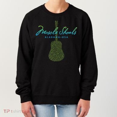 Muscle Shoals Alabama Guitar Design Women's Sweatshirt