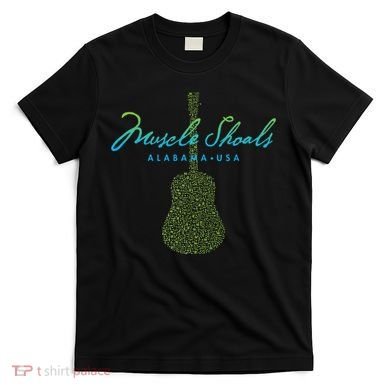 Muscle Shoals Alabama Guitar Design T-Shirt