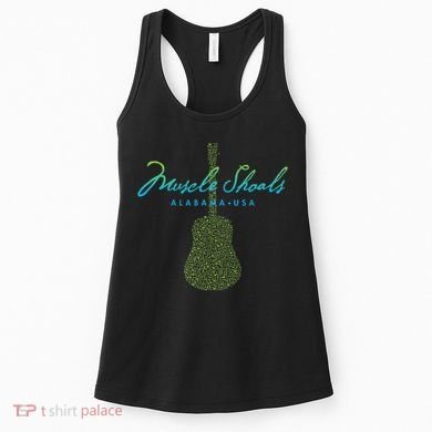Muscle Shoals Alabama Guitar Design Women's Tank Top