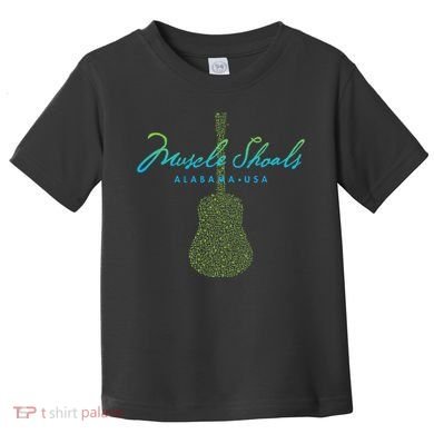Muscle Shoals Alabama Guitar Design Toddler T-Shirt