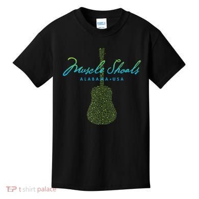 Muscle Shoals Alabama Guitar Design Kids T-Shirt