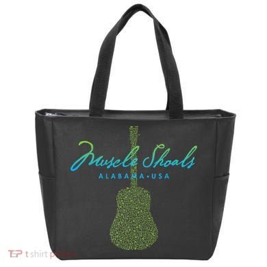 Muscle Shoals Alabama Guitar Design Tote Bag