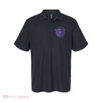 Moebius Syndrome Awareness Sunflower Purple Ribbon Support Polo thumb 0