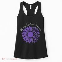 Moebius Syndrome Awareness Sunflower Purple Ribbon Support Women's Tank Top thumb 0