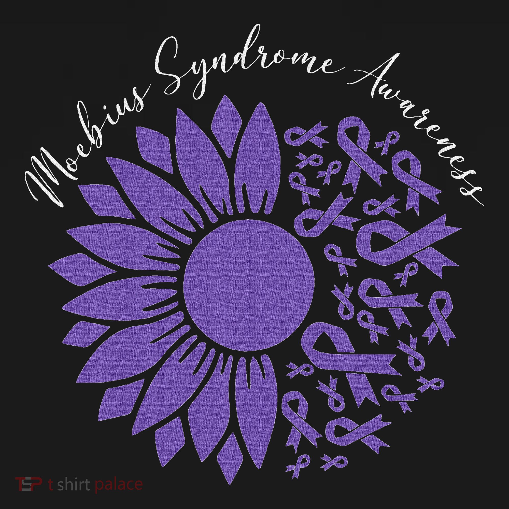 Moebius Syndrome Awareness Sunflower Purple Ribbon Support Tank Top