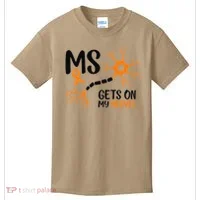 Multiple Sclerosis Awareness Gets On My Nerves Orange Kids T-Shirt thumb 0