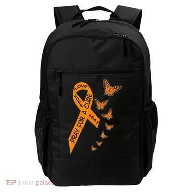Multiple Sclerosis Awareness Butterfly Orange Ribbon Backpack