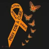 Multiple Sclerosis Awareness Butterfly Orange Ribbon Toddler Hoodie thumb 2