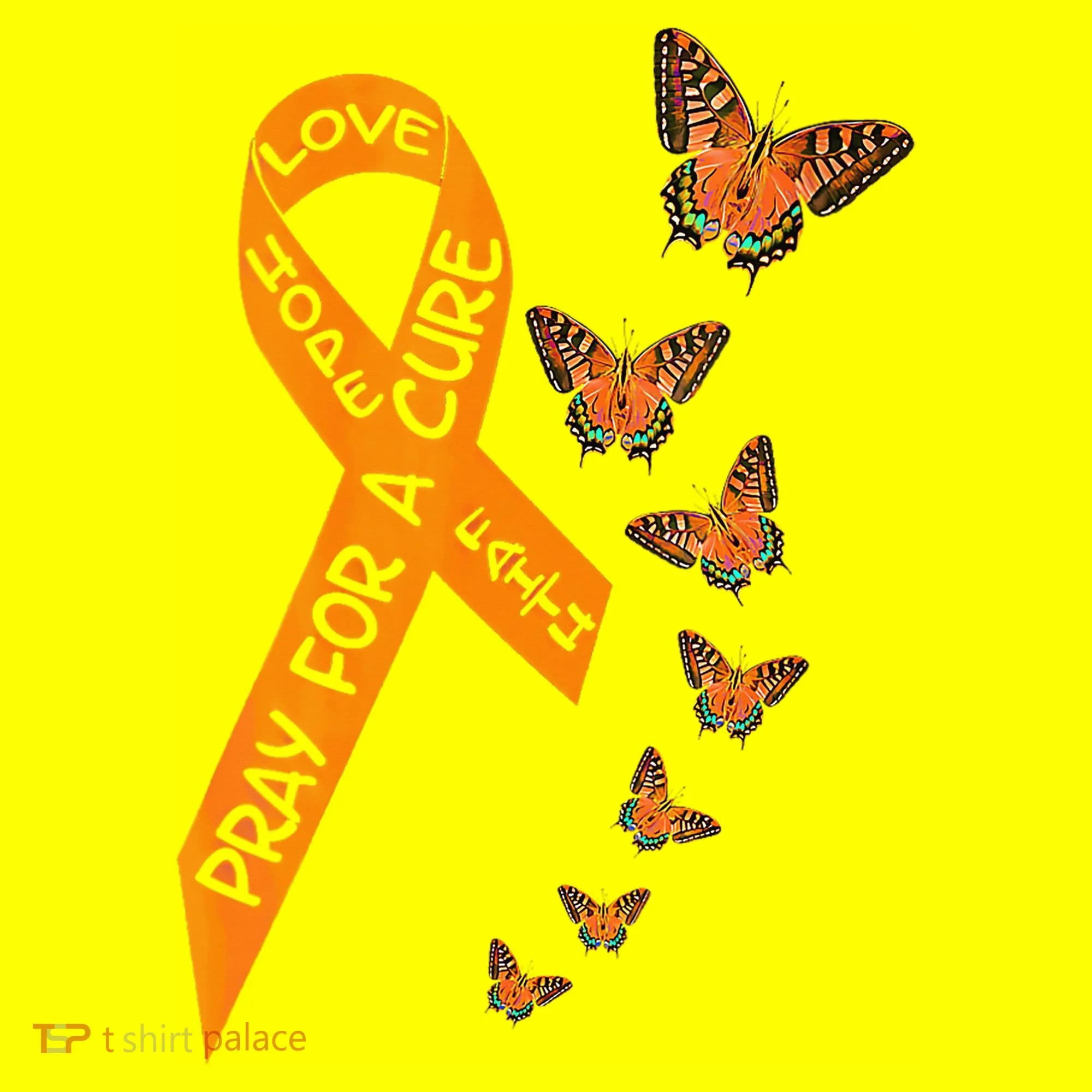 Multiple Sclerosis Awareness Butterfly Orange Ribbon Baby Bodysuit