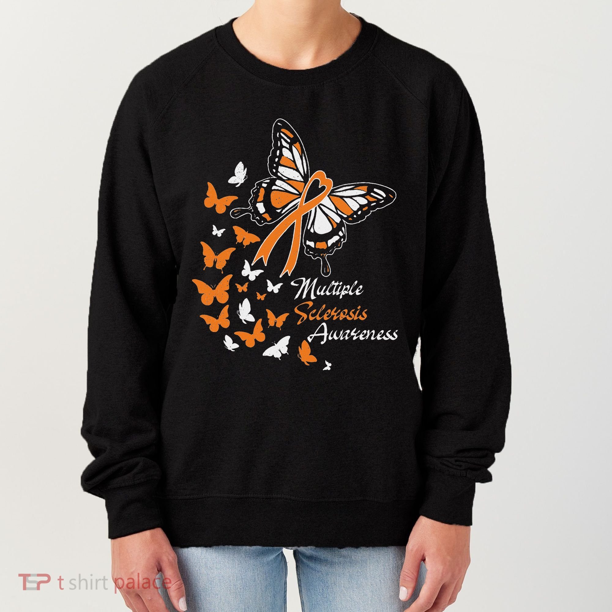 Multiple Sclerosis Awareness Butterflies Gift Women's Sweatshirt