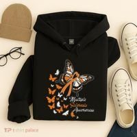Multiple Sclerosis Awareness Butterflies Gift Hoodie thumb 4