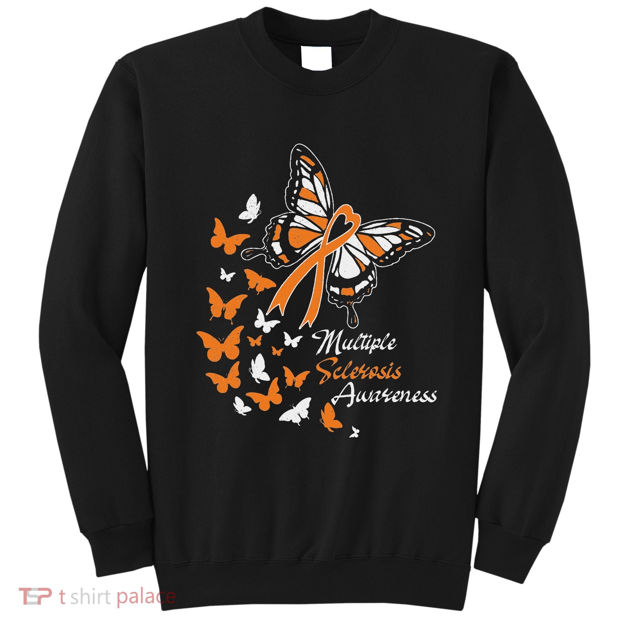 Multiple Sclerosis Awareness Butterflies Gift Sweatshirt