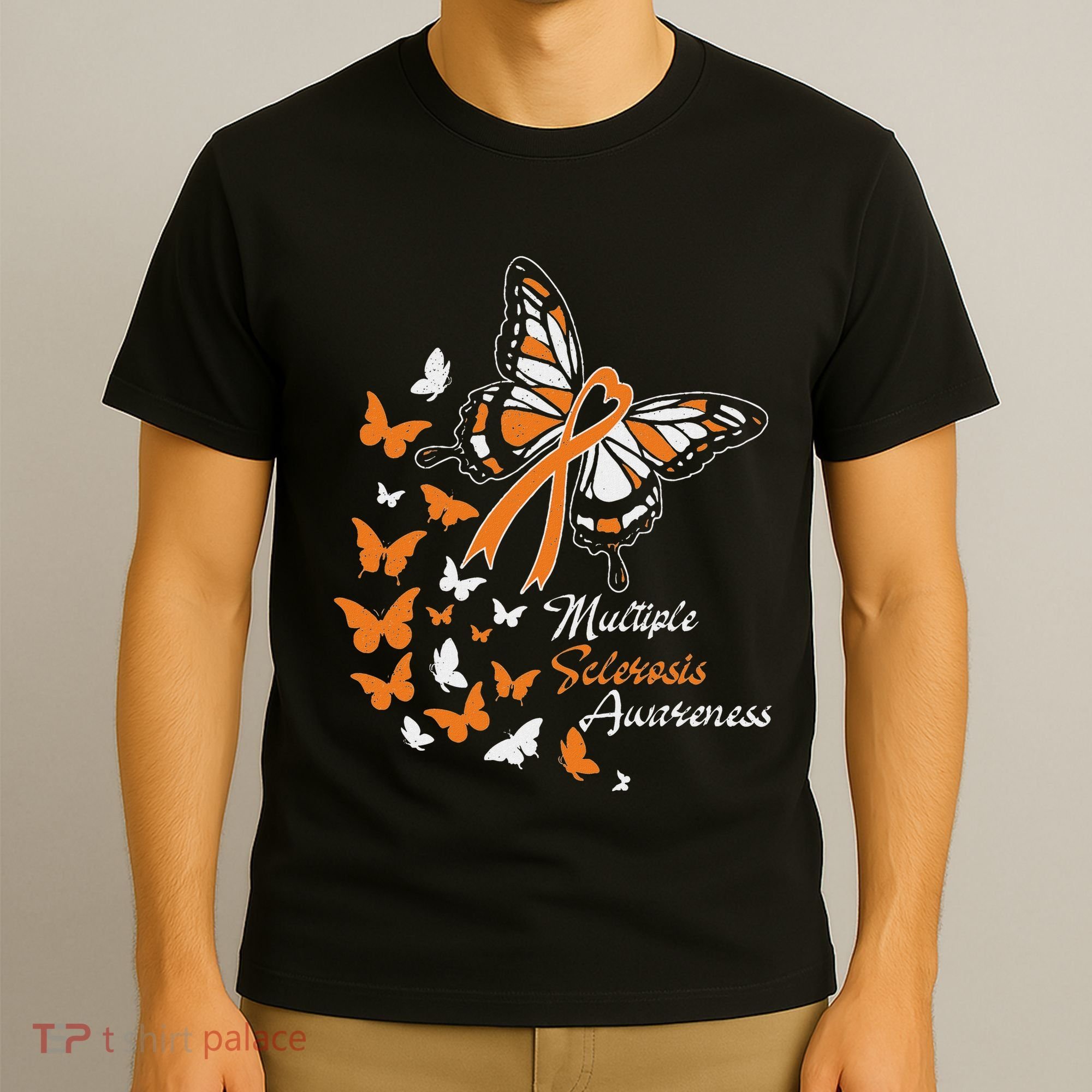 Multiple Sclerosis Awareness Butterflies Gift T-Shirt