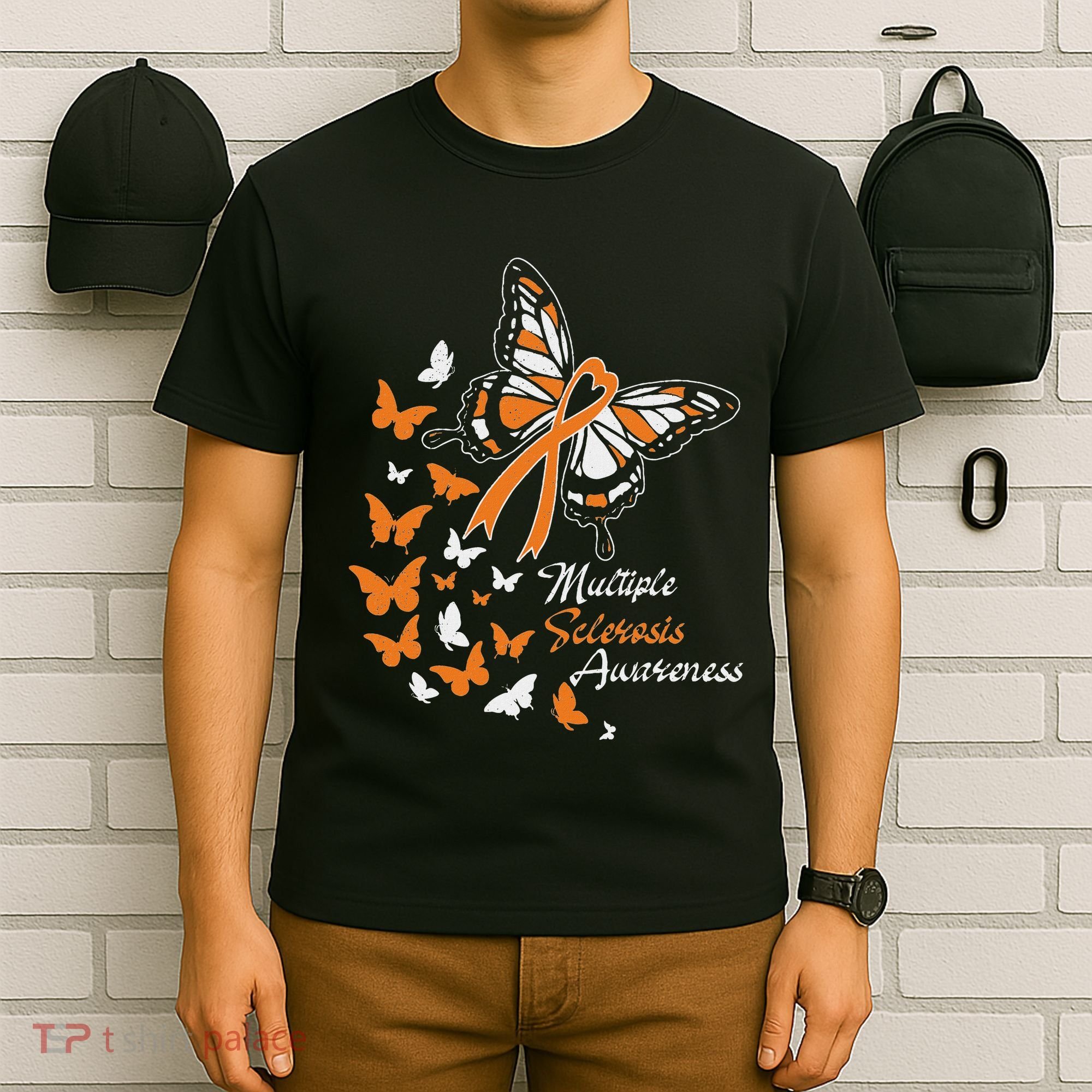 Multiple Sclerosis Awareness Butterflies Gift T-Shirt