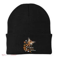 Multiple Sclerosis Awareness Butterflies Gift Beanie thumb 0