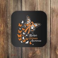 Multiple Sclerosis Awareness Butterflies Gift Coaster thumb 0