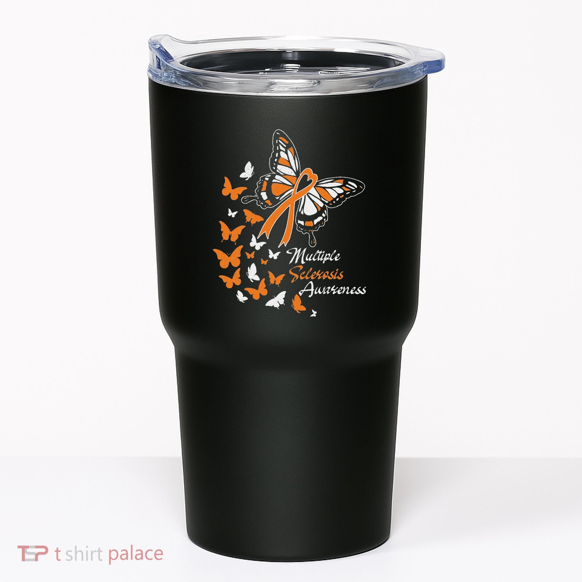 Multiple Sclerosis Awareness Butterflies Gift Tumbler