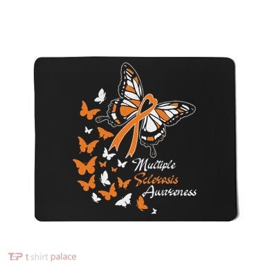 Multiple Sclerosis Awareness Butterflies Gift Mousepad