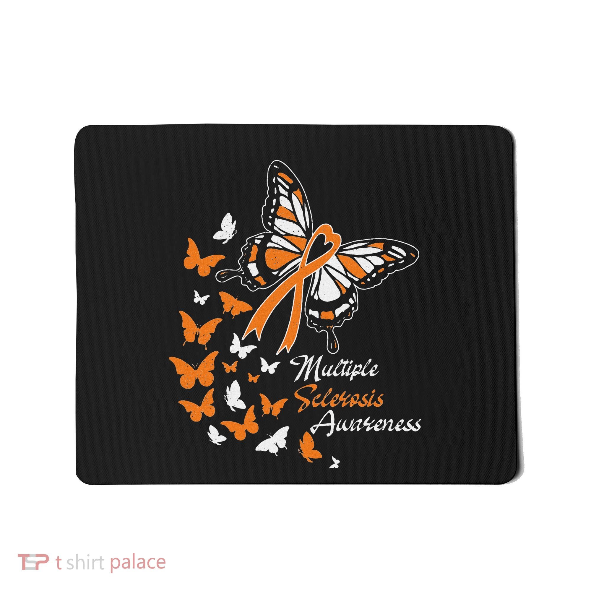 Multiple Sclerosis Awareness Butterflies Gift Mousepad