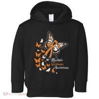 Multiple Sclerosis Awareness Butterflies Gift Toddler Hoodie thumb 0