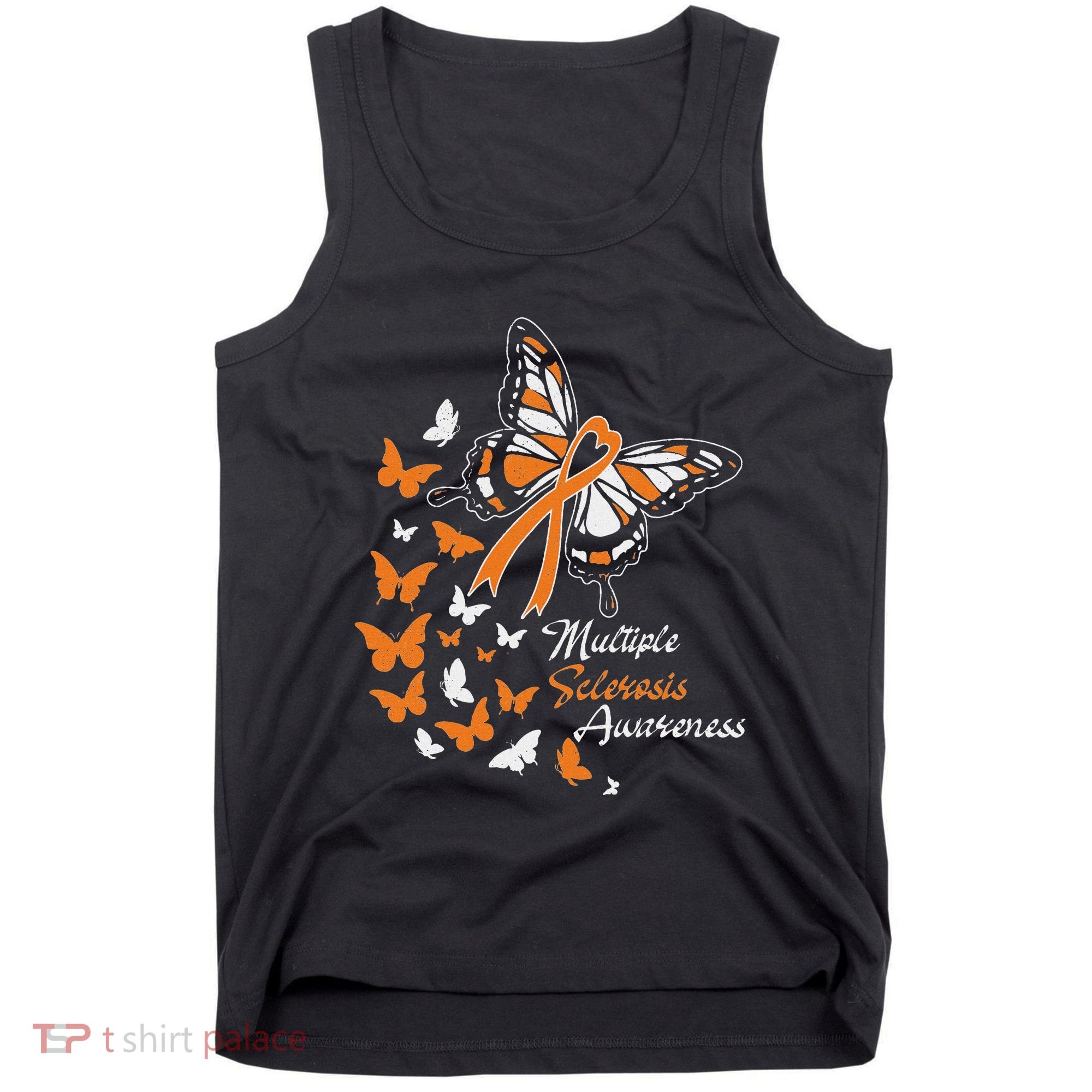Multiple Sclerosis Awareness Butterflies Gift Tank Top