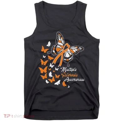 Multiple Sclerosis Awareness Butterflies Gift Tank Top