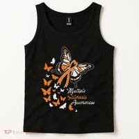 Multiple Sclerosis Awareness Butterflies Gift Tank Top thumb 2