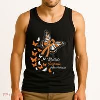 Multiple Sclerosis Awareness Butterflies Gift Tank Top thumb 3