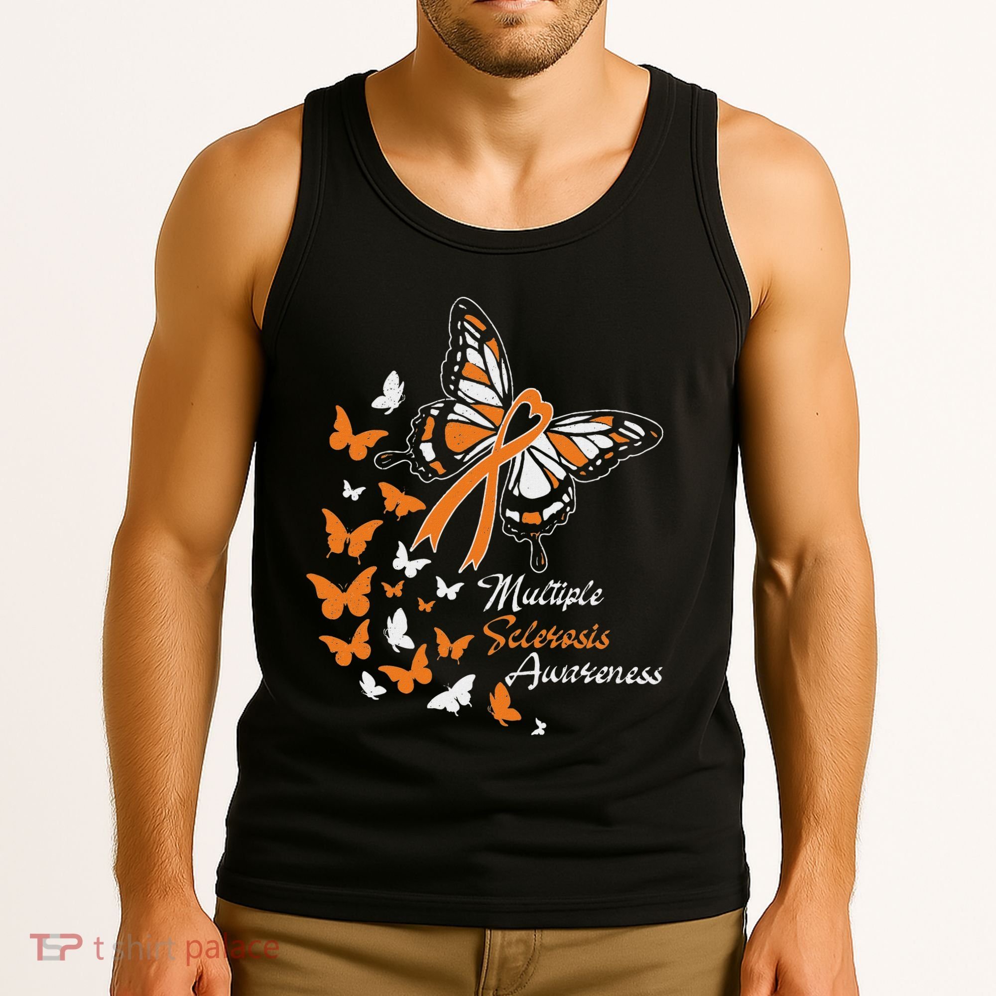 Multiple Sclerosis Awareness Butterflies Gift Tank Top