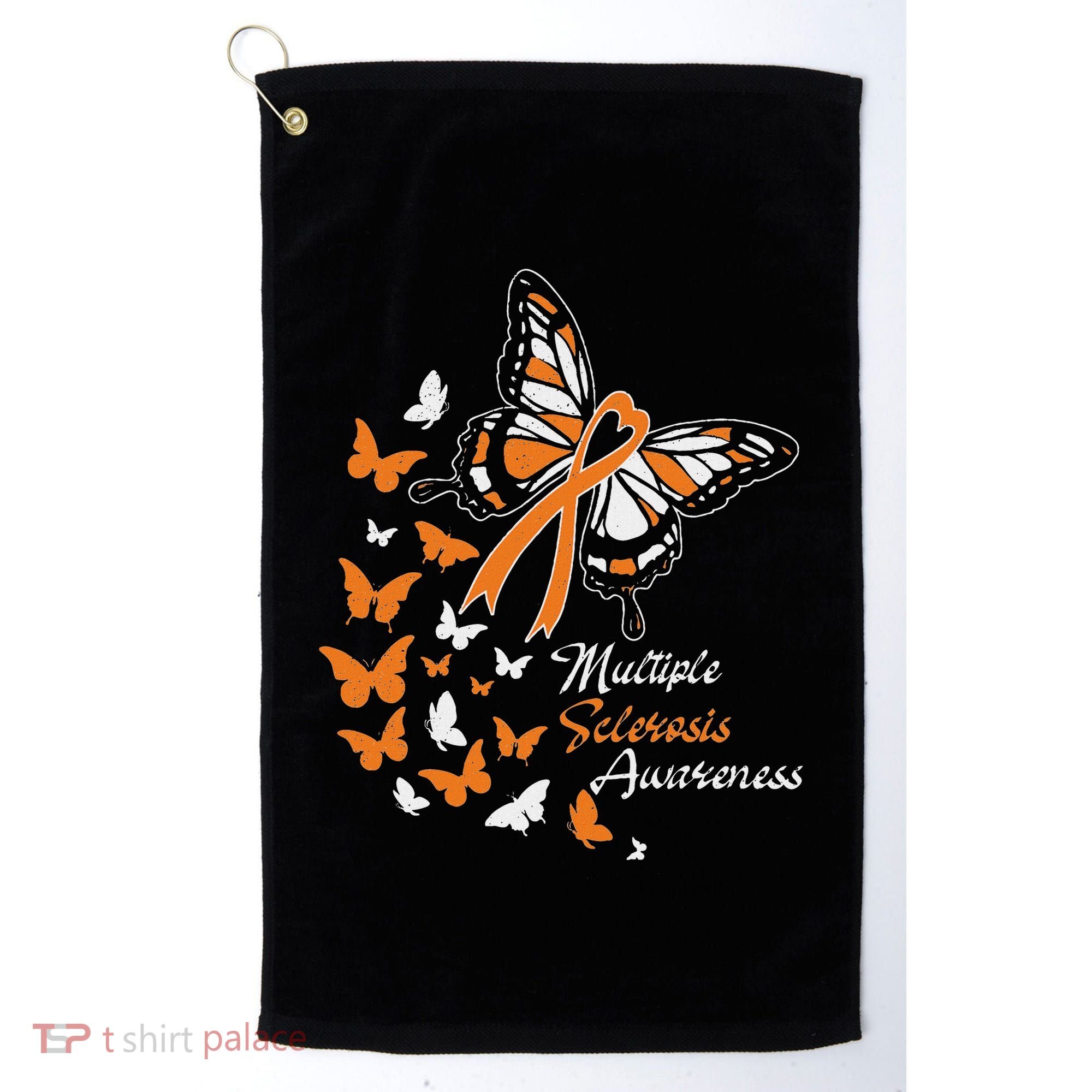 Multiple Sclerosis Awareness Butterflies Gift Golf Towel