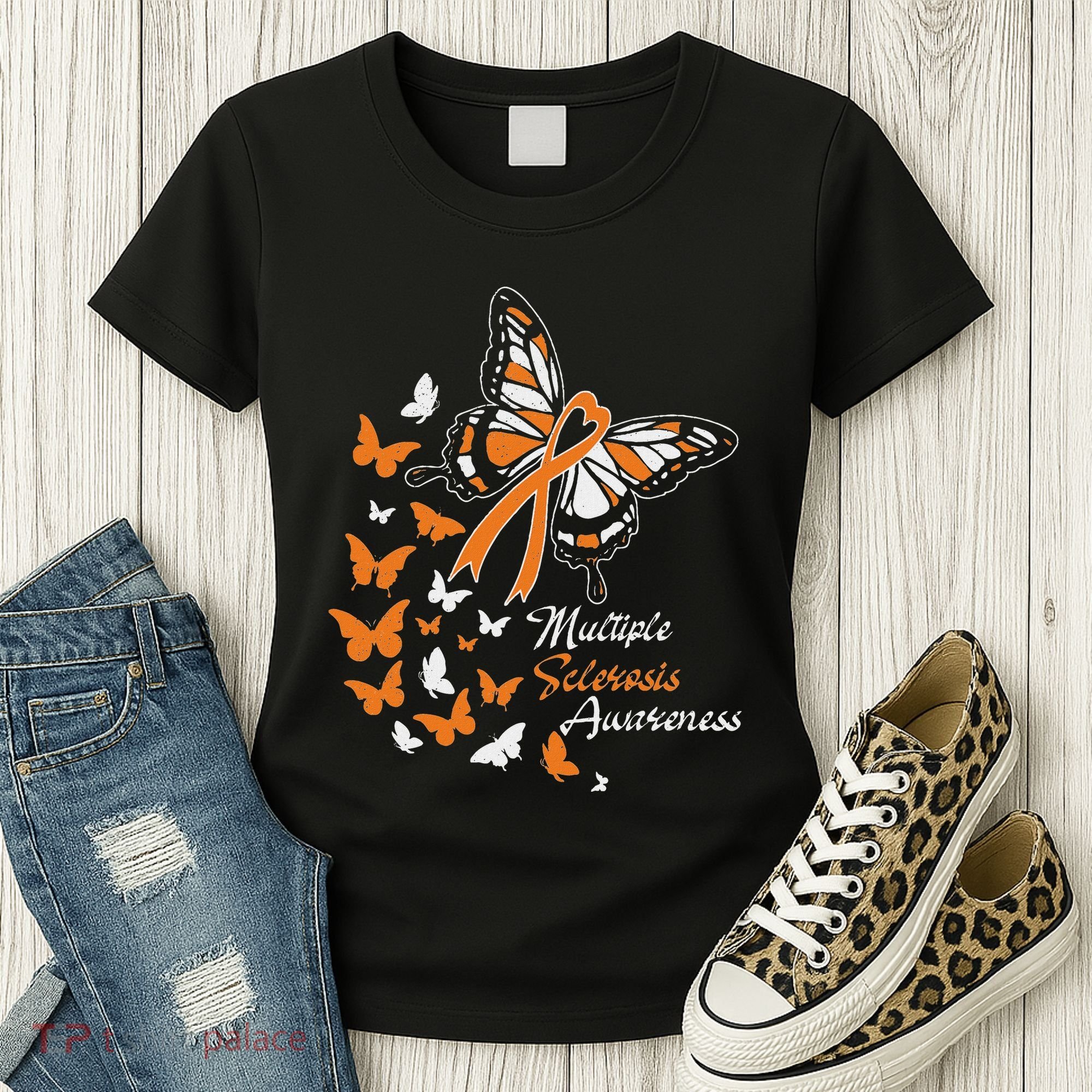 Multiple Sclerosis Awareness Butterflies Gift Women's T-Shirt